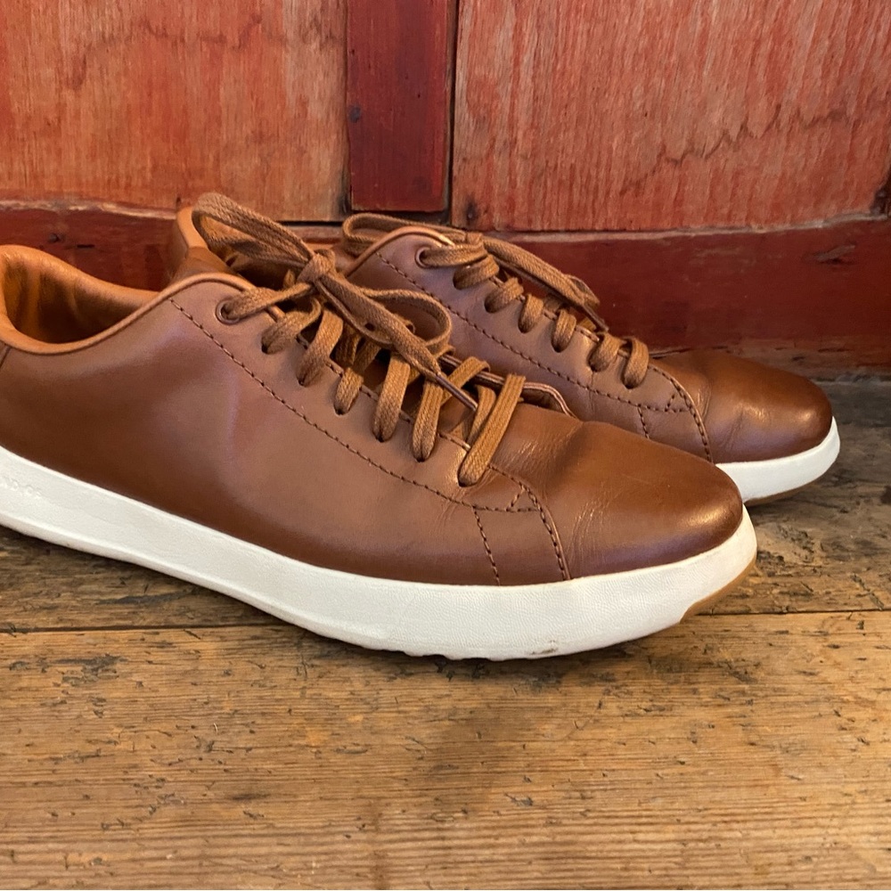 Cole Haan Tan Leather Sneakers